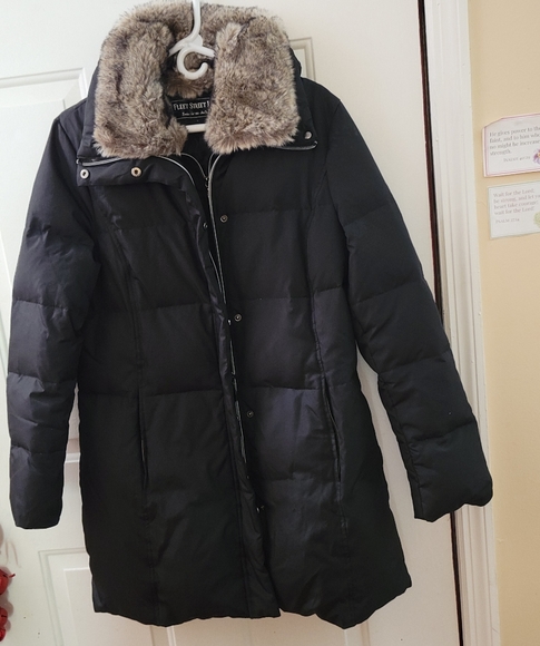 (Like New) Women's Fleet Street Hooded Faux Silk Jacket Size M. - Picture 2 of 15